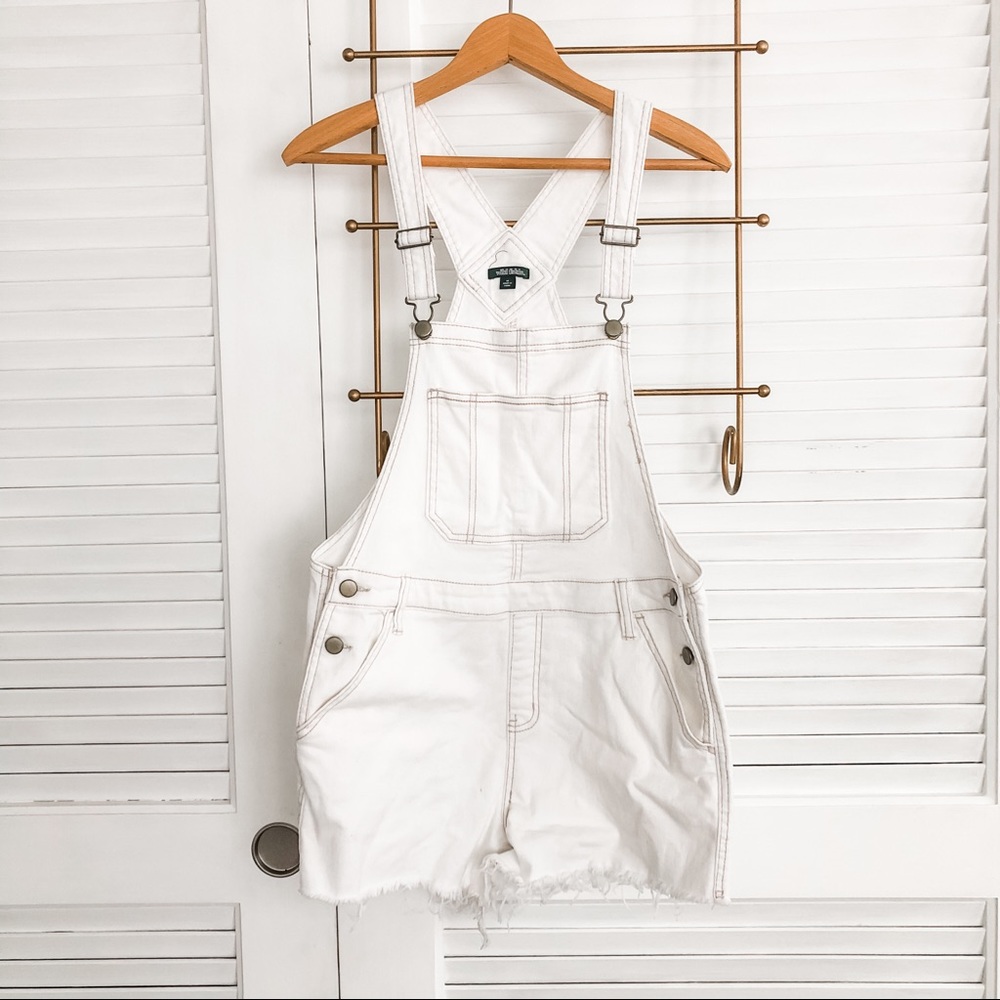 [WILD FABLE] Cut off short overalls
